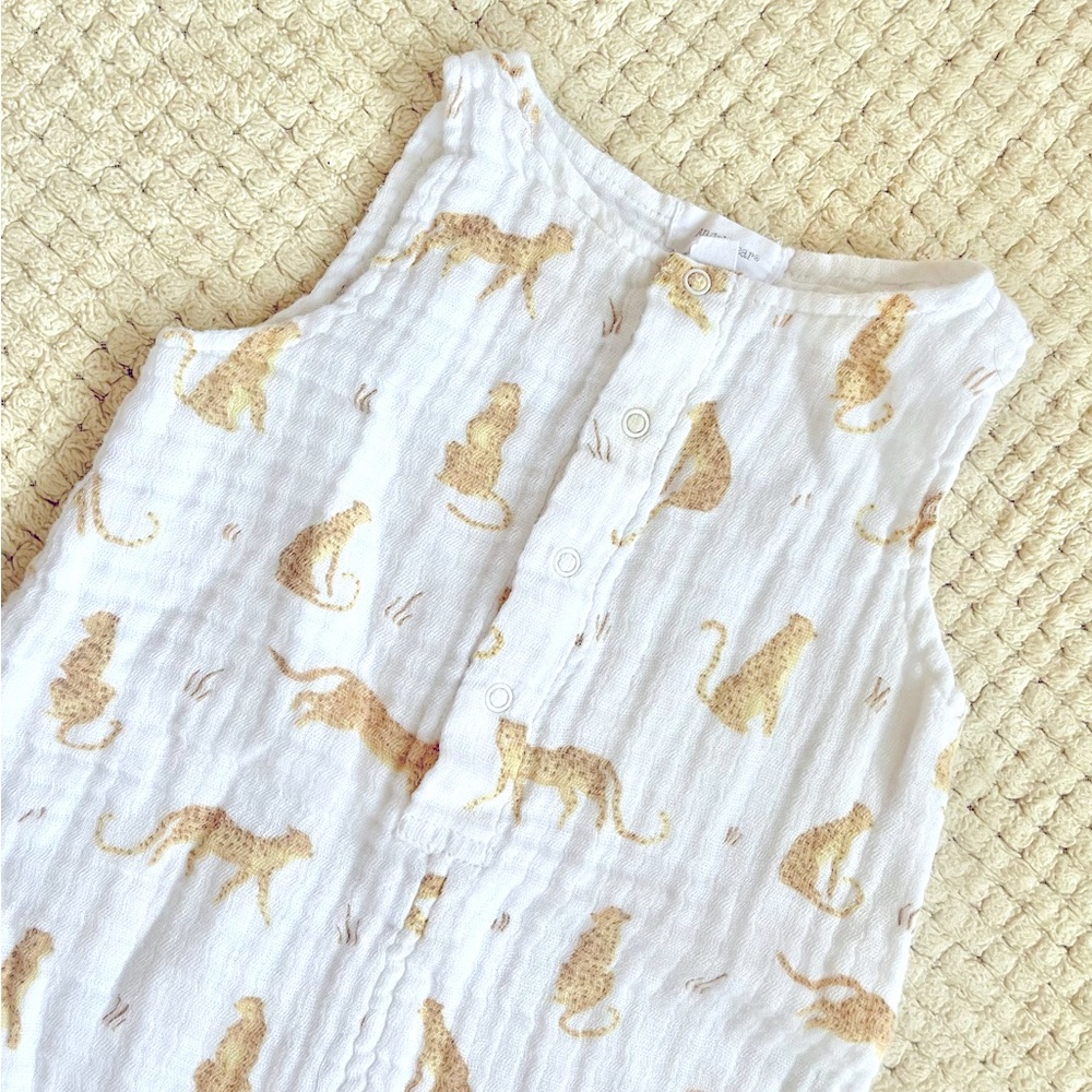 Cheetahs baby romper